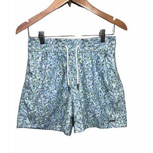 Jared Lang Speckled Flecked Swim Trunks 5.5 Inseam Pockets Size Small Blue Green
